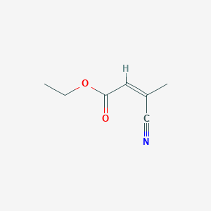 molecular formula C7H9NO2 B14670960 ethyl (Z)-3-cyanobut-2-enoate CAS No. 40595-04-8