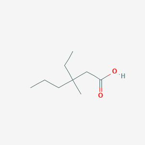 molecular formula C9H18O2 B14671000 3-Ethyl-3-methylhexanoic acid CAS No. 50902-82-4
