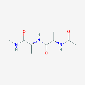 molecular formula C9H17N3O3 B14671020 N-Acetyl-L-alanyl-N-methyl-D-alaninamide CAS No. 37460-17-6