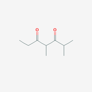 molecular formula C9H16O2 B14671024 2,4-Dimethyl-3,5-heptanedione CAS No. 37484-68-7