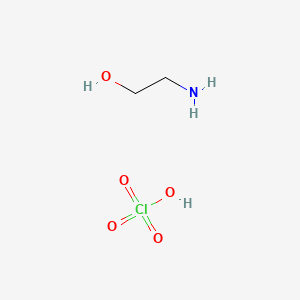 molecular formula C2H8ClNO5 B14671085 Perchloric acid--2-aminoethan-1-ol (1/1) CAS No. 38092-76-1
