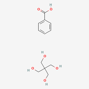 molecular formula C12H18O6 B14671122 benzoic acid;2,2-bis(hydroxymethyl)propane-1,3-diol CAS No. 39449-02-0
