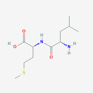 molecular formula C11H22N2O3S B14671199 L-Leucyl-D-methionine CAS No. 38062-77-0