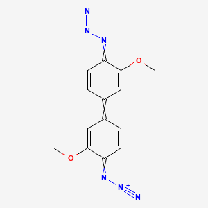 molecular formula C14H12N6O2 B14671267 4,4'-Diazido-3,3'-dimethoxy-biphenyl CAS No. 43101-09-3