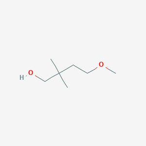 molecular formula C7H16O2 B1467127 4-Methoxy-2,2-dimethylbutan-1-ol CAS No. 1465444-68-1