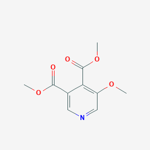 molecular formula C10H11NO5 B14671283 Dimethyl 5-methoxypyridine-3,4-dicarboxylate CAS No. 39603-39-9