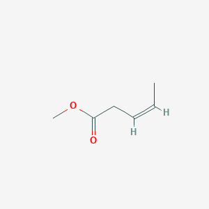 molecular formula C6H10O2 B14671326 (Z)-3-Pentenoic acid, methyl ester CAS No. 36781-66-5