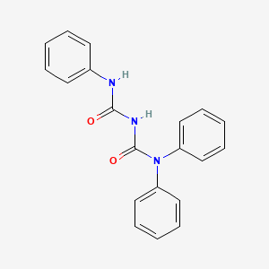 molecular formula C20H17N3O2 B14671369 N,N,N'-Triphenyl-2-imidodicarbonic diamide CAS No. 37475-82-4