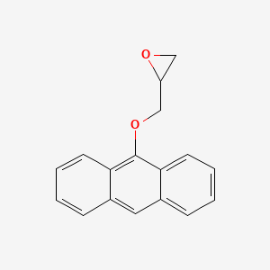 molecular formula C17H14O2 B14671404 2-{[(Anthracen-9-yl)oxy]methyl}oxirane CAS No. 46963-21-7