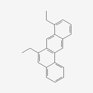 molecular formula C22H20 B14671428 Benz(a)anthracene, 6,8-diethyl- CAS No. 36911-94-1