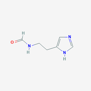 molecular formula C6H9N3O B14671438 N-[2-(1H-imidazol-5-yl)ethyl]formamide CAS No. 51720-68-4
