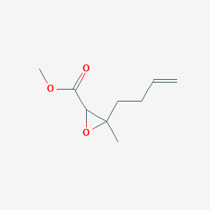 molecular formula C9H14O3 B14671453 Methyl 3-(but-3-en-1-yl)-3-methyloxirane-2-carboxylate CAS No. 39561-58-5