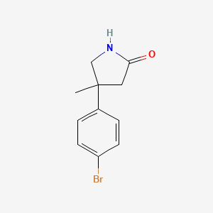 4-(4-Bromophenyl)-4-methylpyrrolidin-2-one