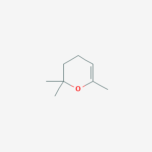 molecular formula C8H14O B14671593 2,2,6-Trimethyl-3,4-dihydro-2H-pyran CAS No. 37642-94-7