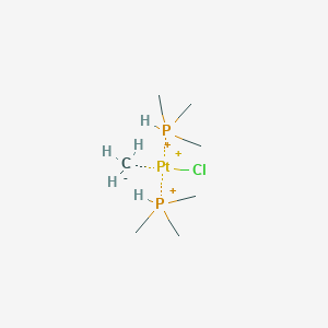 molecular formula C7H23ClP2Pt+2 B14671613 Platinum, chloromethylbis(trimethylphosphine)- CAS No. 36512-52-4