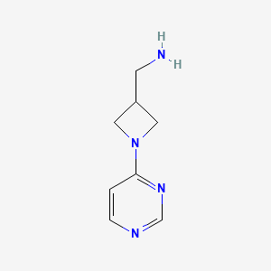 (1-(Pyrimidin-4-yl)azetidin-3-yl)methanamine
