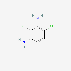molecular formula C7H8Cl2N2 B14671680 1,3-Benzenediamine, 2,4-dichloro-6-methyl- CAS No. 50694-81-0