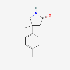 4-Methyl-4-(4-methylphenyl)pyrrolidin-2-one