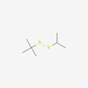 molecular formula C7H16S2 B14671739 Disulfide, (1-methylethyl) (1,1-dimethylethyl) CAS No. 43022-60-2