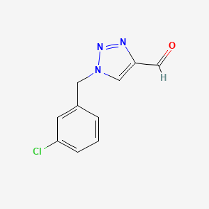 1-[(3-chlorophenyl)methyl]-1H-1,2,3-triazole-4-carbaldehyde