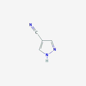 molecular formula C4H3N3 B146718 1H-Pyrazole-4-carbonitrile CAS No. 31108-57-3