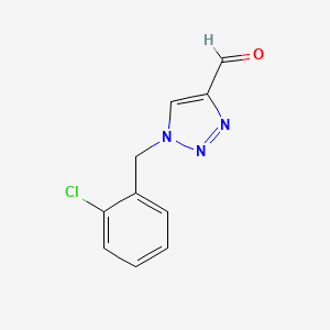 1-[(2-chlorophenyl)methyl]-1H-1,2,3-triazole-4-carbaldehyde