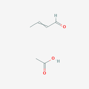 molecular formula C6H10O3 B14671814 Acetic acid;but-2-enal CAS No. 50989-92-9