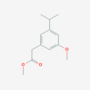 molecular formula C13H18O3 B14671820 Methyl [3-methoxy-5-(propan-2-yl)phenyl]acetate CAS No. 51028-95-6