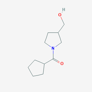 molecular formula C11H19NO2 B1467184 Cyclopentyl(3-(hydroxymethyl)pyrrolidin-1-yl)methanone CAS No. 1250802-58-4