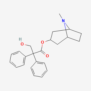 molecular formula C23H27NO3 B14671864 Oxymethyltropacine CAS No. 38545-48-1
