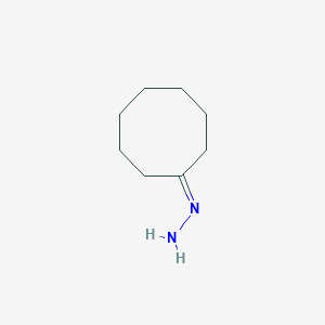 molecular formula C8H16N2 B14671890 Cyclooctylidenehydrazine CAS No. 50533-93-2