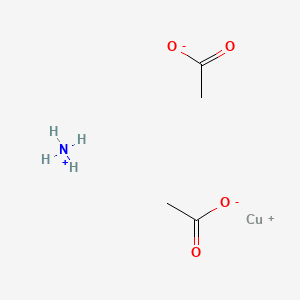 molecular formula C4H10CuNO4 B14671941 azanium;copper(1+);diacetate CAS No. 43043-77-2