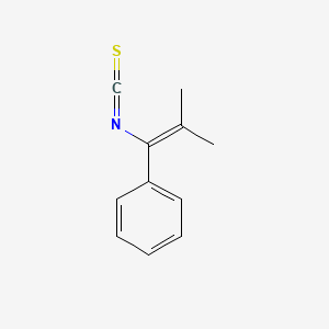 molecular formula C11H11NS B14672007 (1-Isothiocyanato-2-methylprop-1-en-1-yl)benzene CAS No. 51110-17-9