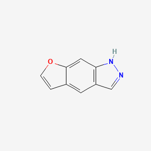 molecular formula C9H6N2O B14672065 1h-Furo[3,2-f]indazole CAS No. 42304-67-6