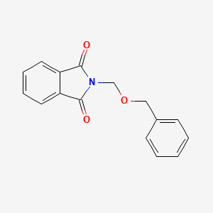 molecular formula C16H13NO3 B14672068 1H-Isoindole-1,3(2H)-dione, 2-[(phenylmethoxy)methyl]- CAS No. 41081-96-3