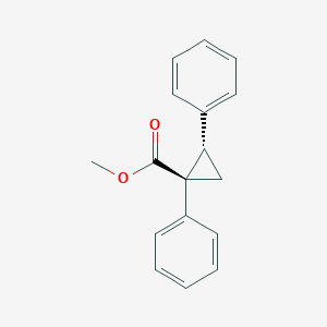 molecular formula C17H16O2 B14672135 methyl (1R,2S)-1,2-diphenylcyclopropane-1-carboxylate CAS No. 42333-08-4