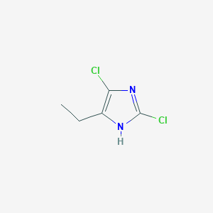 molecular formula C5H6Cl2N2 B14672150 2,4-Dichloro-5-ethyl-1H-imidazole CAS No. 50455-28-2