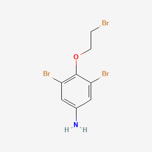 molecular formula C8H8Br3NO B14672203 3,5-Dibromo-4-(2-bromoethoxy)aniline CAS No. 41541-97-3