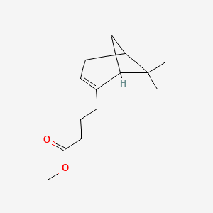 molecular formula C14H22O2 B14672265 Methyl 6,6-dimethylbicyclo(3.1.1)hept-2-ene-2-butyrate CAS No. 38049-29-5