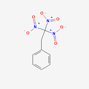 molecular formula C8H7N3O6 B14672318 2,2,2-Trinitro-1-phenylethane CAS No. 38677-56-4