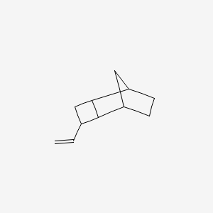 molecular formula C11H16 B14672357 Tricyclo[4.2.1.0(2,5)]nonane, 3-ethenyl- CAS No. 38698-52-1