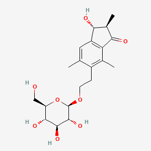 molecular formula C20H28O8 B14672376 Pteroside C CAS No. 35910-17-9