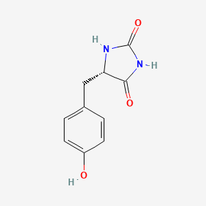 molecular formula C10H10N2O3 B14672398 (5s)-5-(4-Hydroxybenzyl)imidazolidine-2,4-dione CAS No. 40856-79-9