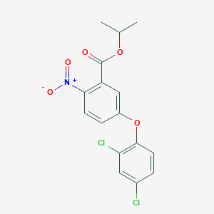 molecular formula C16H13Cl2NO5 B14672413 Propan-2-yl 5-(2,4-dichlorophenoxy)-2-nitrobenzoate CAS No. 51282-66-7
