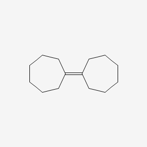 molecular formula C14H24 B14672422 Cycloheptane, cycloheptylidene- CAS No. 51175-34-9