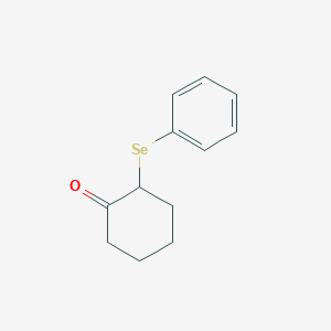 molecular formula C12H14OSe B14672431 Cyclohexanone, 2-(phenylseleno)- CAS No. 50984-16-2