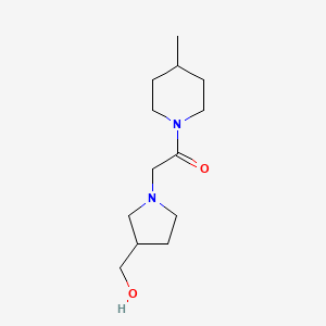 2-(3-(Hydroxymethyl)pyrrolidin-1-yl)-1-(4-methylpiperidin-1-yl)ethan-1-one