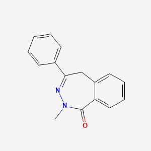 molecular formula C16H14N2O B14672449 2-Methyl-4-phenyl-2,5-dihydro-1H-2,3-benzodiazepin-1-one CAS No. 35968-91-3