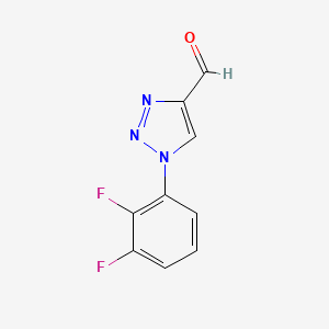 1-(2,3-difluorophenyl)-1H-1,2,3-triazole-4-carbaldehyde