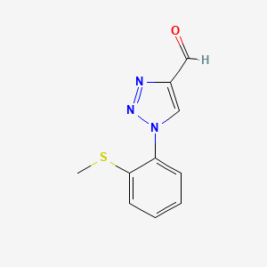1-[2-(methylsulfanyl)phenyl]-1H-1,2,3-triazole-4-carbaldehyde
